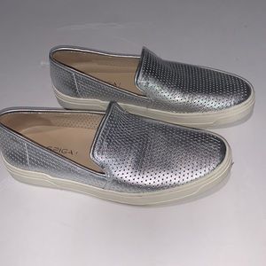 Via Spiga Silver Sneakers 6.5 /37